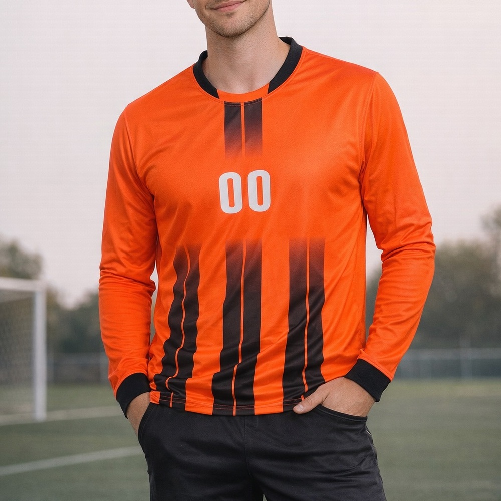Sporto Orange and Black Men's Jersey